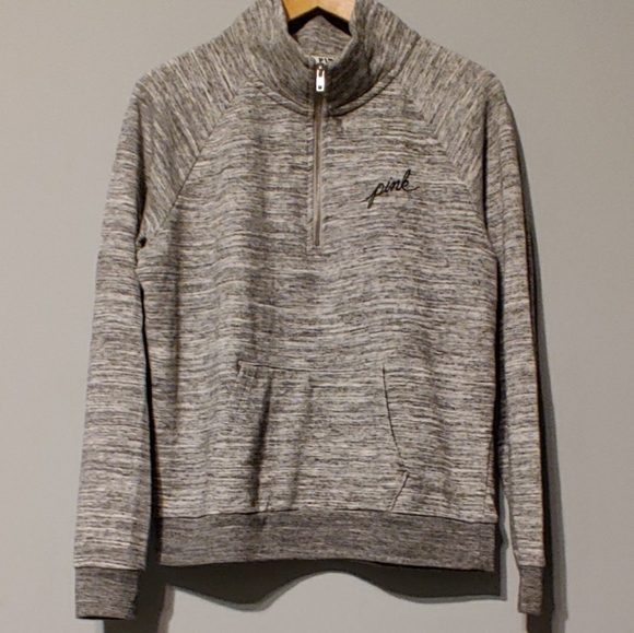 PINK Victoria's Secret Tops - Pink Victoria Secret Half Zip Pullover Top